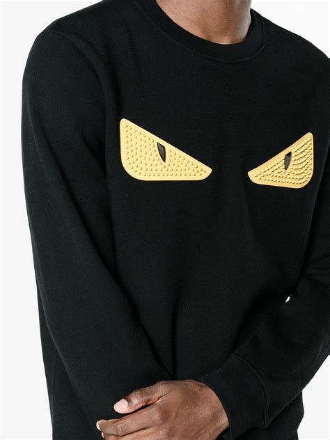 fendi yellow eyes jumper|Fendi cashmere jumper.